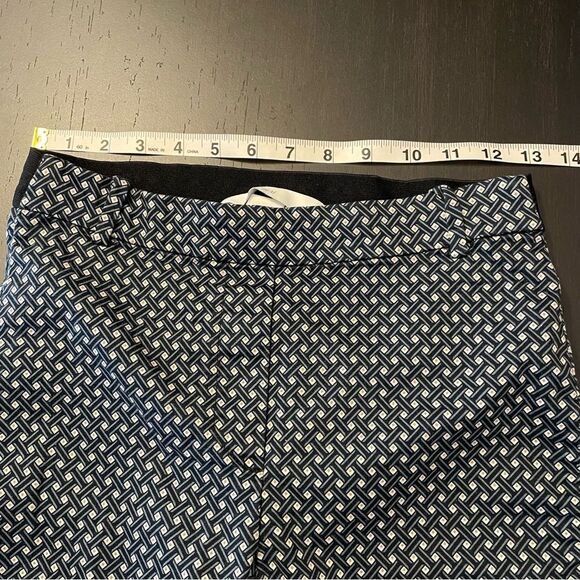 H&M Blue White Small Print Elastic Waist Skinny Pants Women’s Size S - Picture 6 of 6